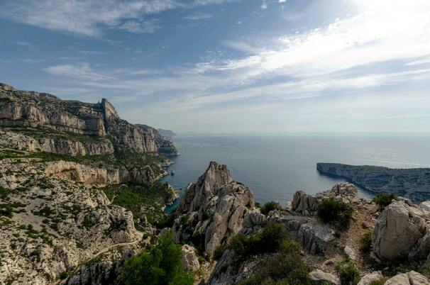 vue du Parc National des Calanques, Marseille