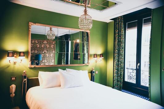 Chambre de l'Hôtel du soleil du matin